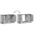 Armario lavabo baño madera ingeniería gris Sonoma 90x33x60