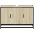 Armario lavabo baño madera ingeniería roble sonoma 90x33x60