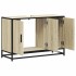 Armario lavabo baño madera ingeniería roble sonoma 90x33x60