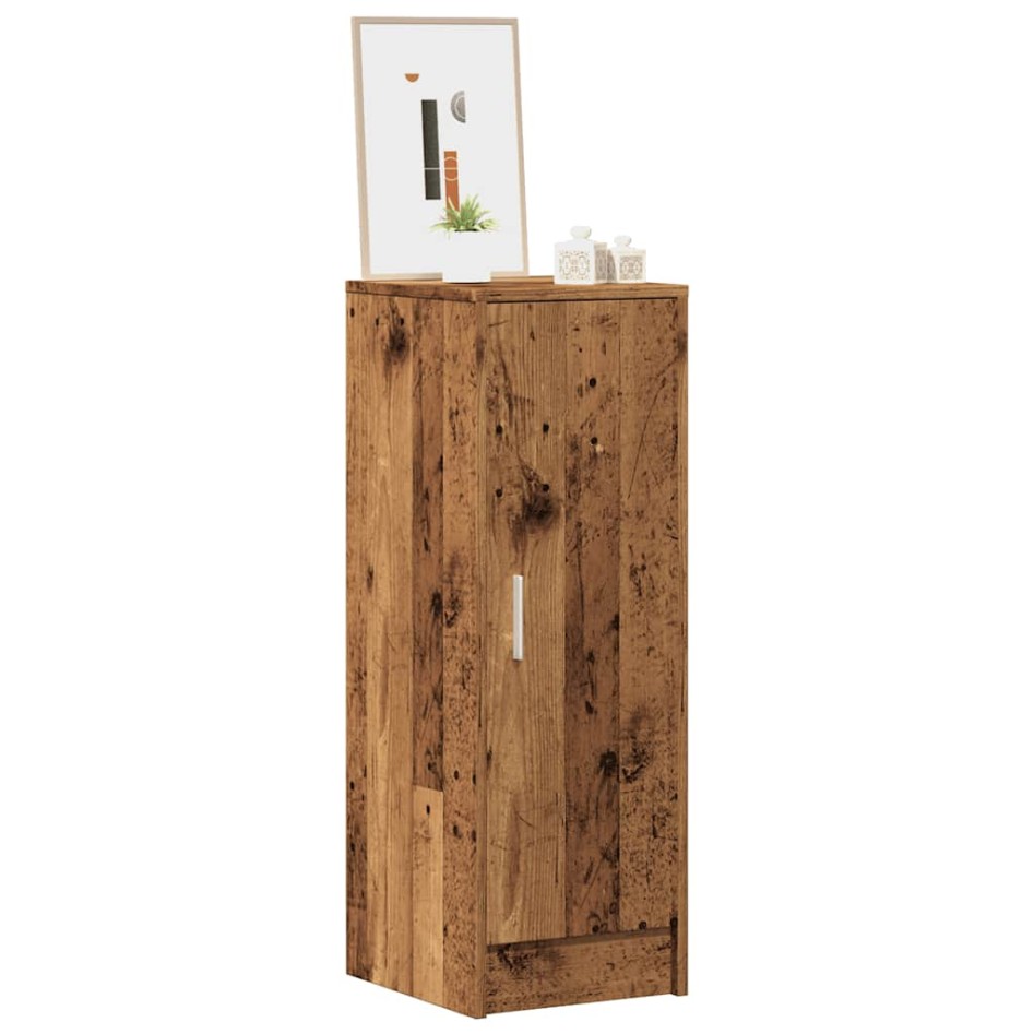 Mueble zapatero de aglomerado madera vieja 32x35x92