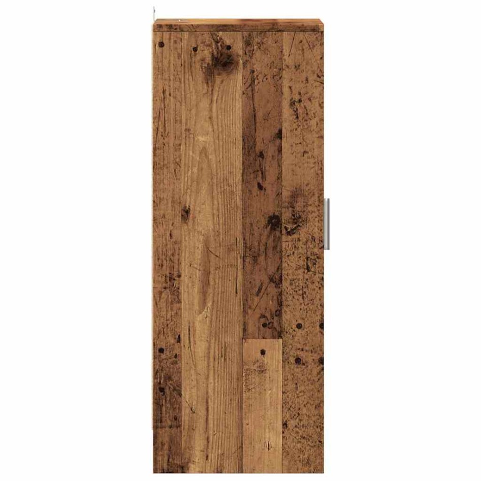 Mueble zapatero de aglomerado madera vieja 32x35x92