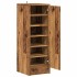 Mueble zapatero de aglomerado madera vieja 32x35x92
