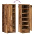 Mueble zapatero de aglomerado madera vieja 32x35x92