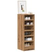 Mueble zapatero de aglomerado roble artisan 32x35x92 cm