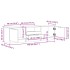 Mueble de TV madera de ingeniería roble artisan 150x33,5x45