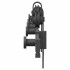 Kit de herrajes para puertas correderas acero negro 152,5
