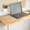 Tablero escritorio rectangular madera maciza roble sin tratar