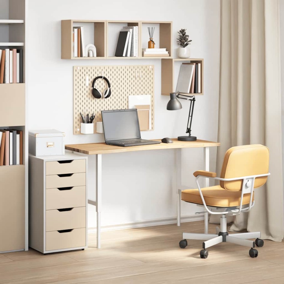 Tablero escritorio rectangular madera maciza roble sin