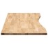 Tablero escritorio rectangular madera maciza roble sin