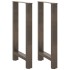 Patas para mesa de centro de acero natural 2 uds 40x(90-91)