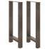 Patas para mesa de centro de acero natural 2 uds 40x(90-91)