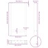 Patas para mesa de centro de acero natural 2 uds 40x(90-91)