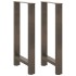 Patas para mesa de centro de acero natural 2 uds 50x(90-91)