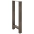 Patas para mesa de centro de acero natural 2 uds 50x(90-91)