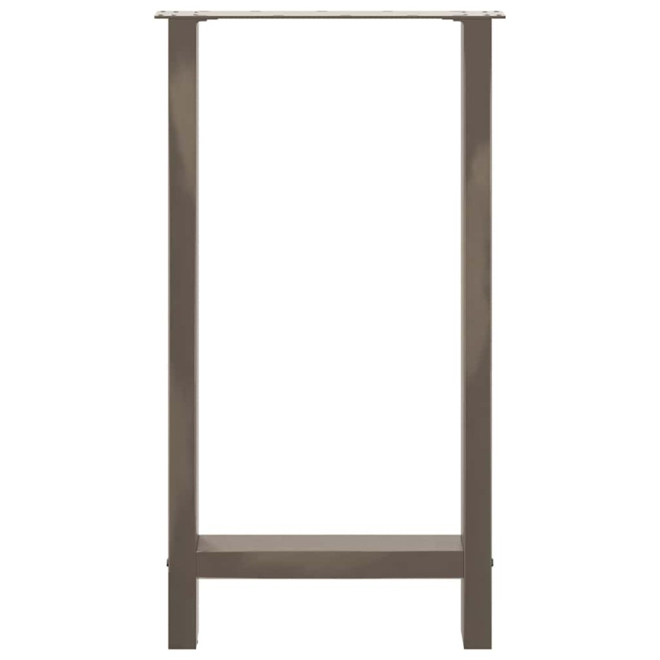 Patas para mesa de centro de acero natural 2 uds 50x(90-91)