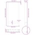 Patas para mesa de centro de acero natural 2 uds 50x(90-91)