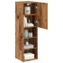 Muebles TV con luces LED 2 uds madera envejecida 30,5x30x102