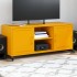Mueble para TV acero laminado en frío amarillo 100,5x39x43,5
