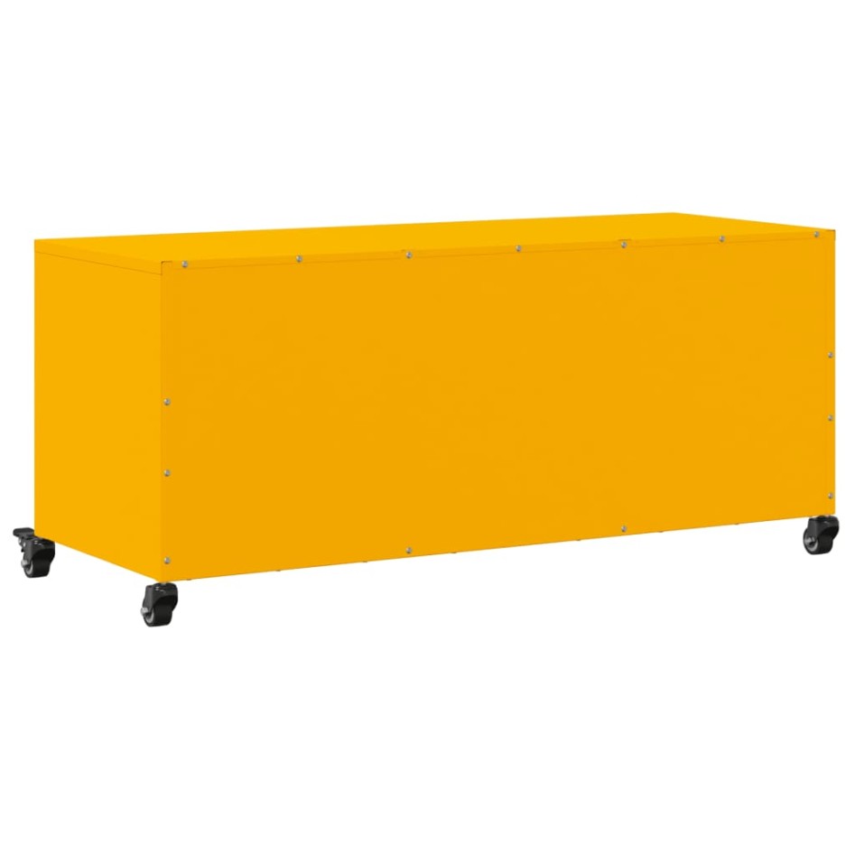 Mueble para TV acero laminado en frío amarillo 100,5x39x43,5