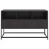 Mueble para TV de acero negro 100,5x39x60,5