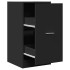Armario botiquín madera de ingeniería negro 40x41x77,5