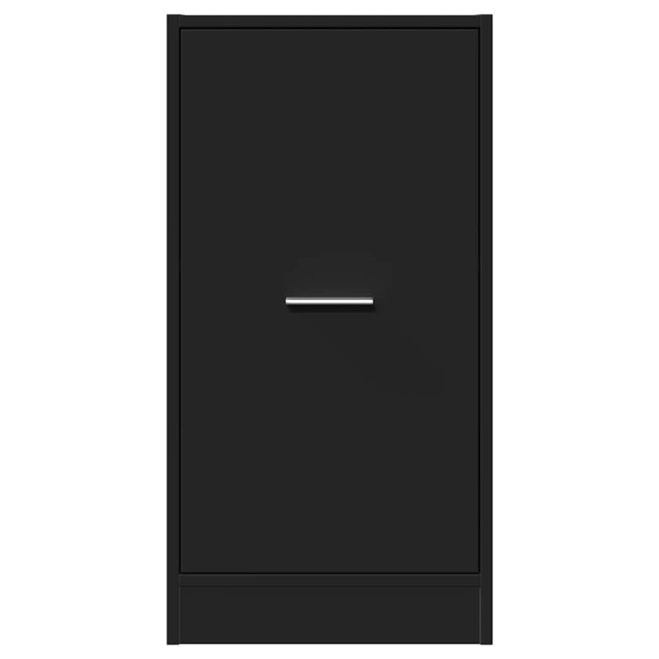 Armario botiquín madera de ingeniería negro 40x41x77,5