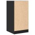 Armario botiquín madera de ingeniería negro 40x41x77,5