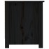Mueble zapatero de madera maciza de pino negro 110x38x45,5