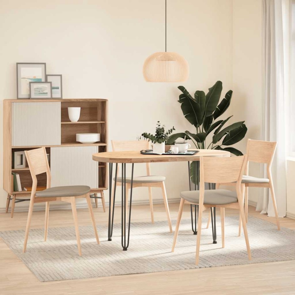 Patas de mesa tipo horquilla 4 uds acero macizo antracita 72