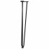 Patas de mesa tipo horquilla 4 uds acero macizo negro 72