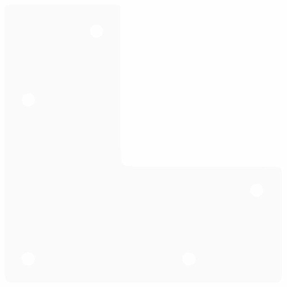 Patas de mesa tipo horquilla 4 uds acero macizo blanco 72