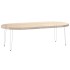 Patas de mesa tipo horquilla 4 uds acero macizo blanco 72