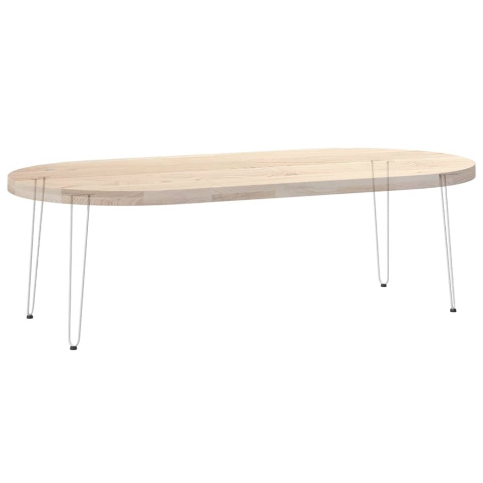 Patas de mesa tipo horquilla 4 uds acero macizo blanco 72