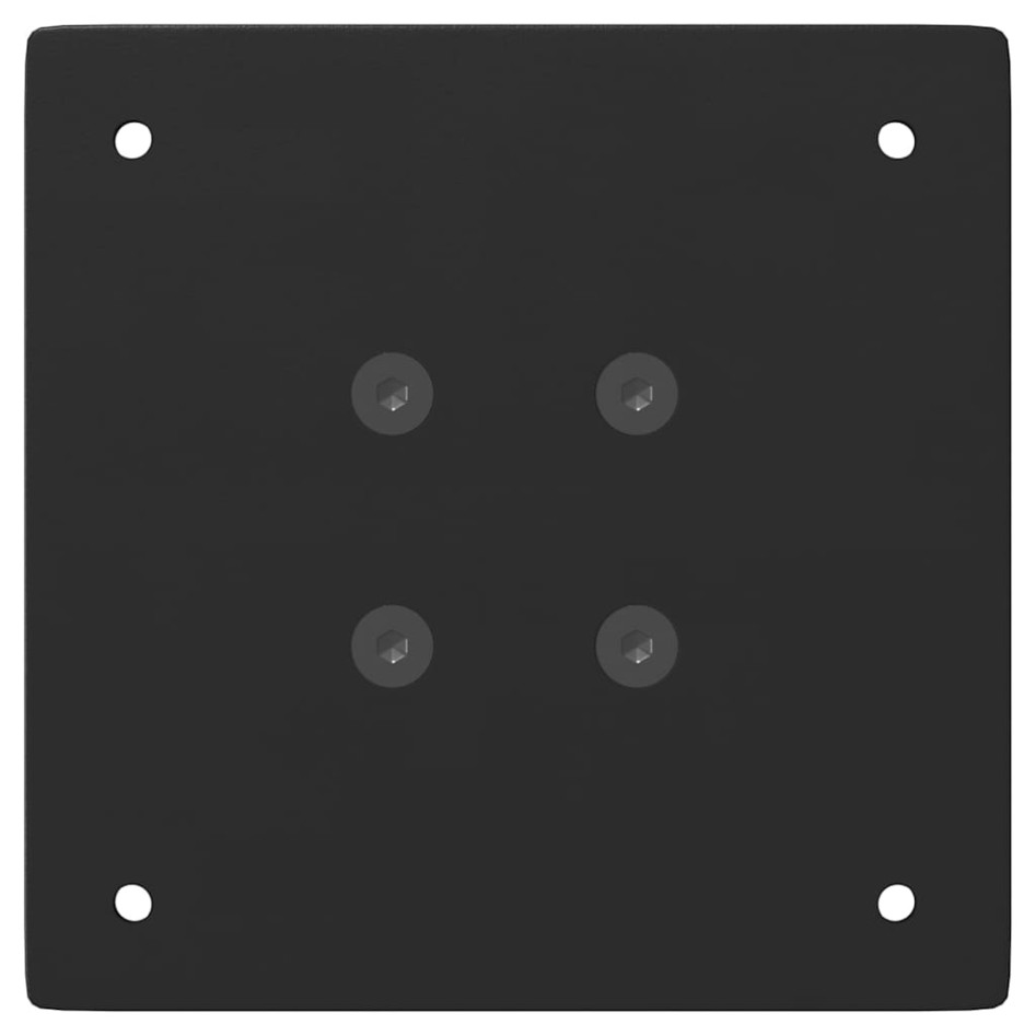 Patas para mesa de centro 4 uds acero negro 72