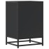 Mesita de noche madera ingeniería negro 40x34,5x60 cm