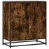 Aparador madera ingeniería y metal roble ahumado 68x35x76