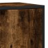Aparador madera ingeniería y metal roble ahumado 68x35x76