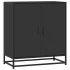 Aparador de madera de ingeniería y metal negro 68x35x76
