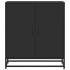 Aparador de madera de ingeniería y metal negro 68x35x76