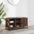 Banco zapatero madera de ingeniería roble marrón 100x40x53,5