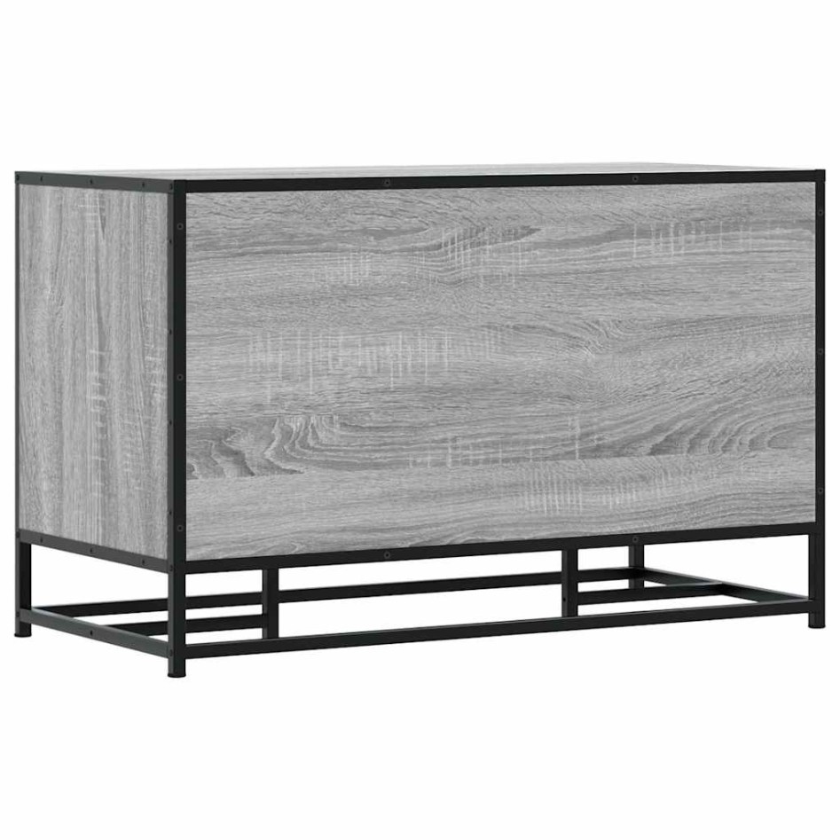 Banco zapatero madera de ingeniería gris sonoma 84x40x53,5