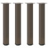 Patas para mesa de centro 4 uds acero acero natural 72-74