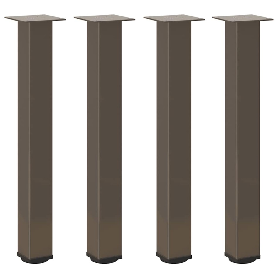 Patas para mesa de centro 4 uds acero acero natural 72-74