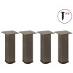 Patas para mesa de centro 4 uds acero acero natural 42-44 cm