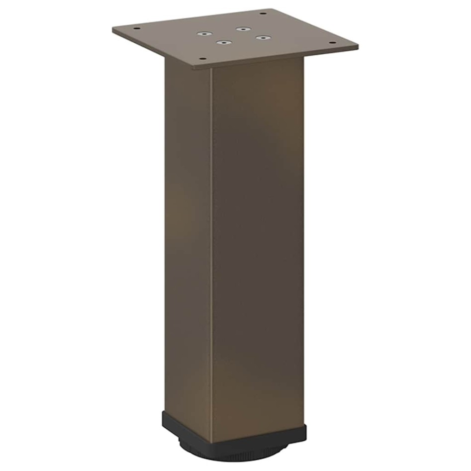 Patas para mesa de centro 4 uds acero acero natural 42-44