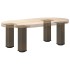 Patas para mesa de centro 4 uds acero acero natural 42-44