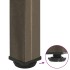 Patas para mesa de centro 4 uds acero acero natural 42-44