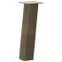 Patas para mesa de centro 4 uds acero acero natural 30