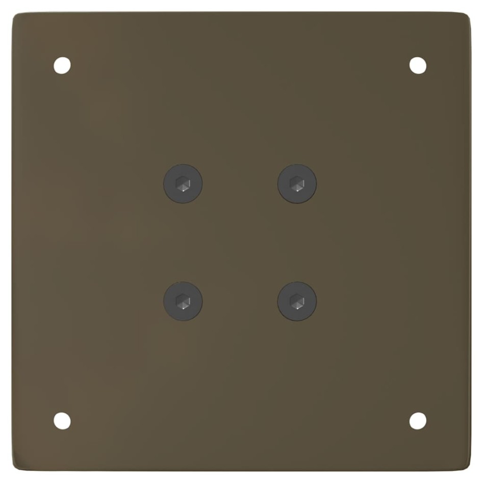 Patas para mesa de centro 4 uds acero acero natural 30