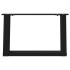Patas de mesa de centro forma U 2uds acero negro 40x(30-31)